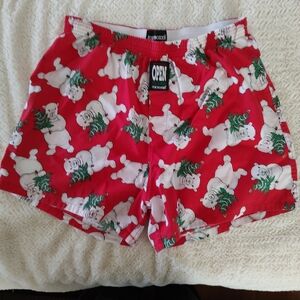 Joe Boxer Festive Red Polar Bear Boxers